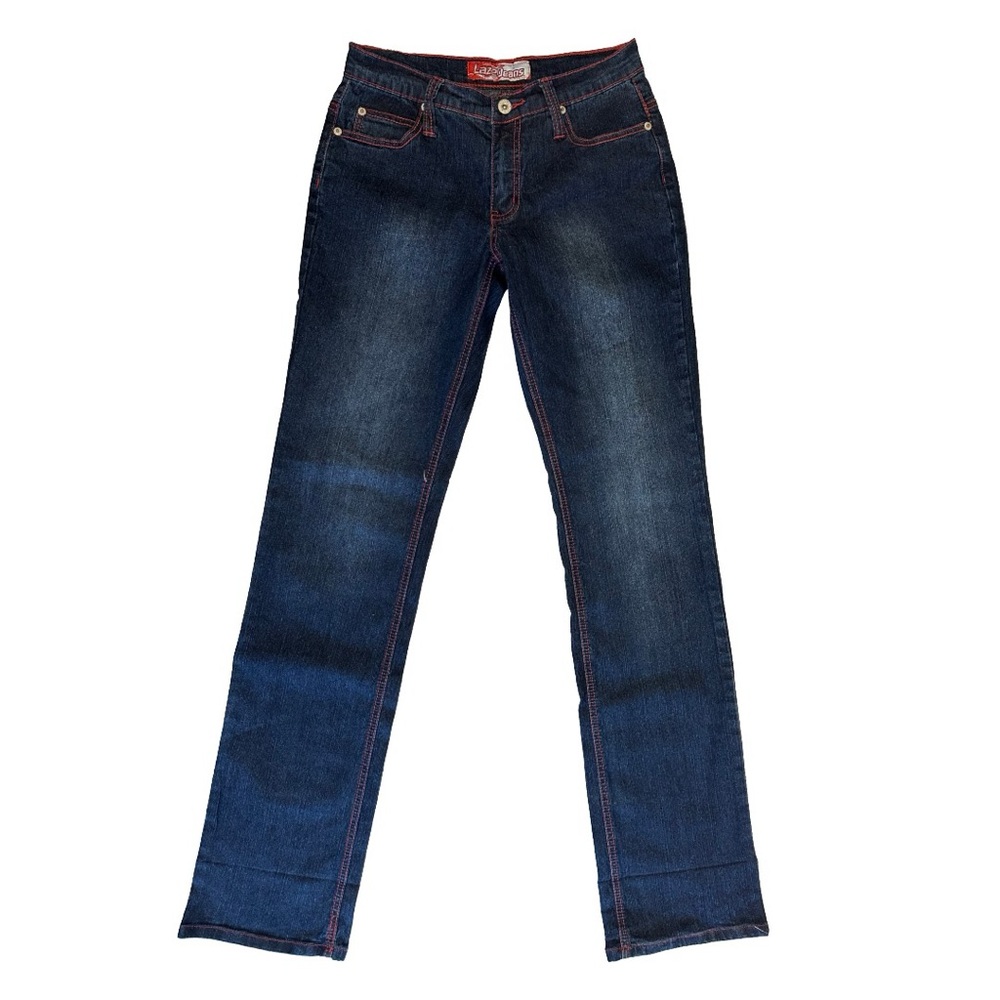 y2k Lazer Jeans dark wash Ramie denim jeans